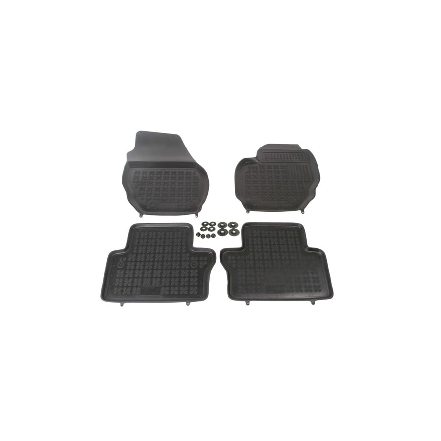 REZAW PLAST Tailored 200406 Floor mat set Elastomer, Front and Rear, Quantity: 4, Black