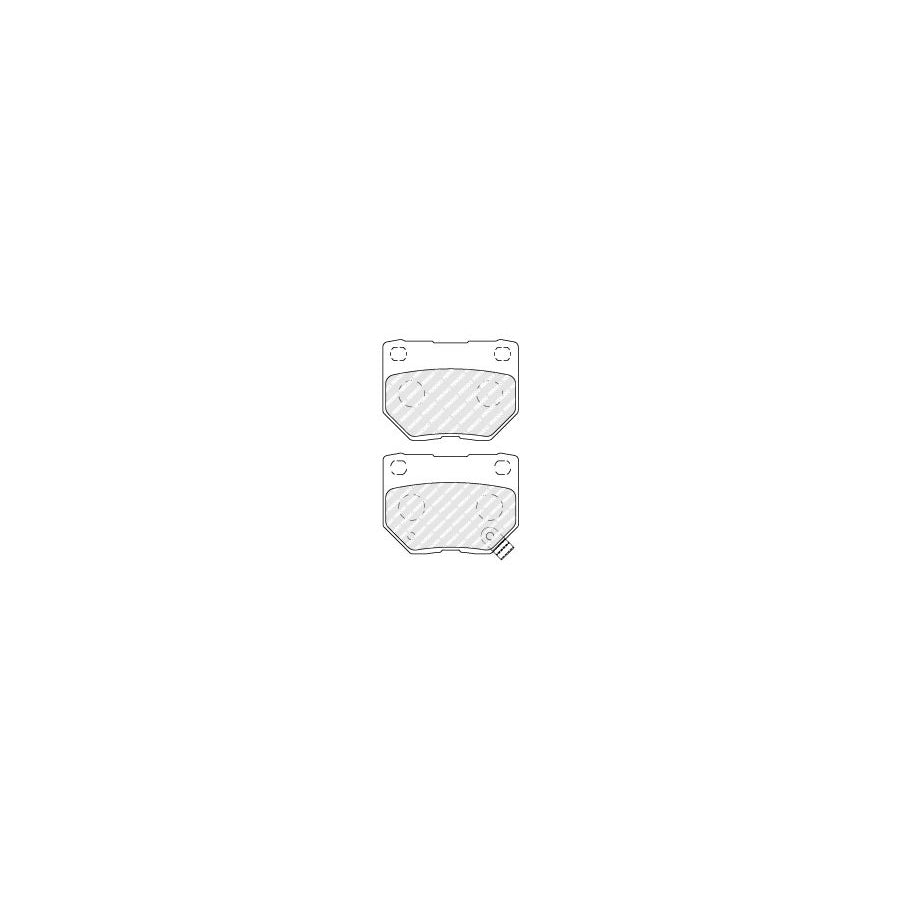 Ferodo Premier Fdb1372 Brake Pad Set With Acoustic Wear Warning With Accessories