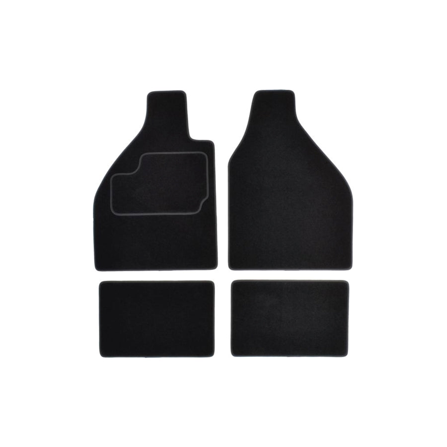MAMMOOTH A041 LAN110 PRM 01 Floor mat set for LANCIA Y10 (156) Textile, Front and Rear, Quantity: 4, Black