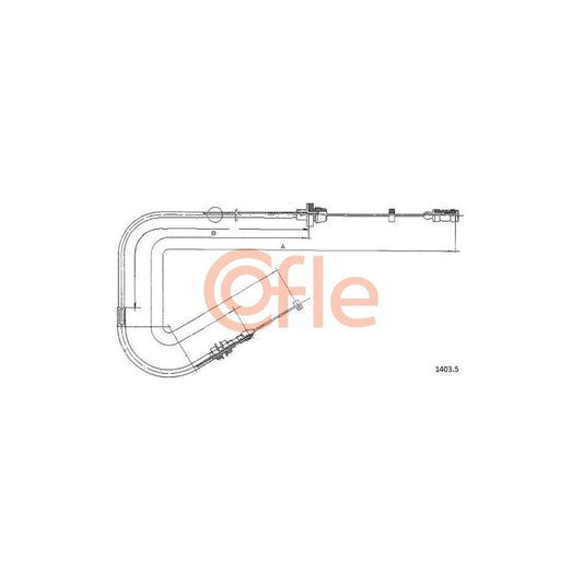 COFLE 1403.5 Throttle Cable for FIAT Cinquecento (170) | Duco Car Parts UK Car Parts