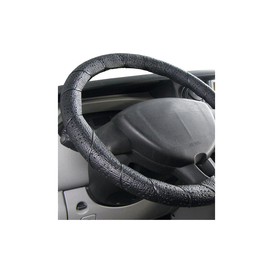 ALCA 597000 Steering wheel cover Black, ?: 41-43cm, Leatherette, PP (Polypropylene), lace up