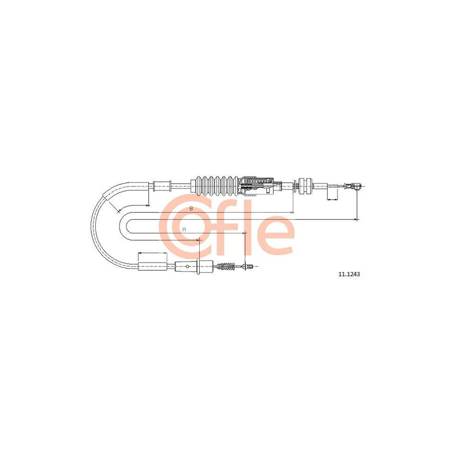 COFLE 11.1243 Throttle Cable | Duco Car Parts UK Car Parts
