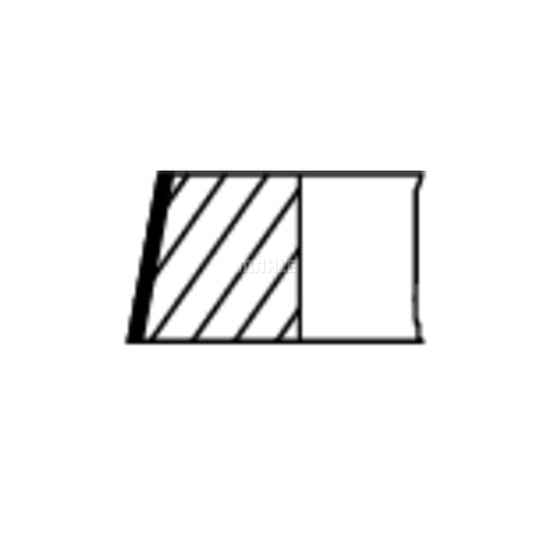 MAHLE ORIGINAL 007 26 N1 Piston Ring Kit Cyl.Bore: 70,4mm