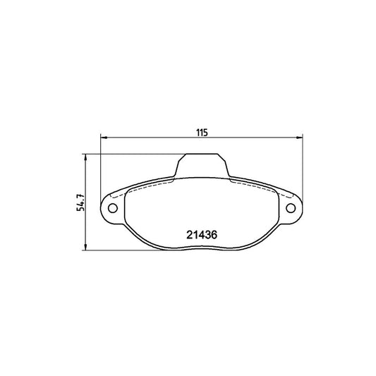 Hella 8DB 355 019 161 Brake Pad Set Not Prepared For Wear Indicator