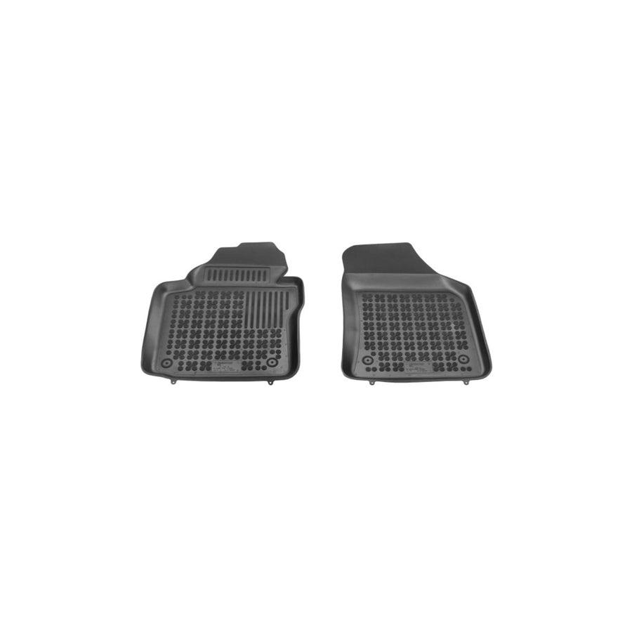 REZAW PLAST Tailored 200107P Floor mat set for VW Caddy III Van (2KA, 2KH, 2CA, 2CH) Elastomer, Front, Quantity: 2, Black