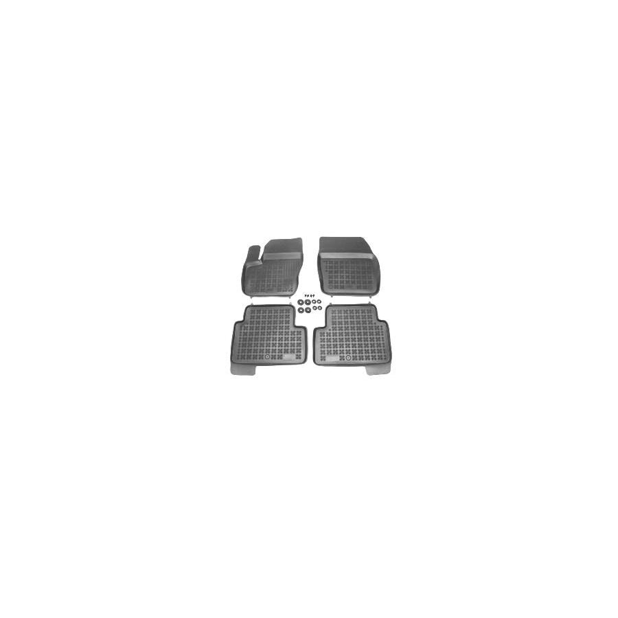 REZAW PLAST 200618 Floor mat set for FORD Kuga Mk2 (DM2) Elastomer, Front and Rear, Quantity: 4, Black