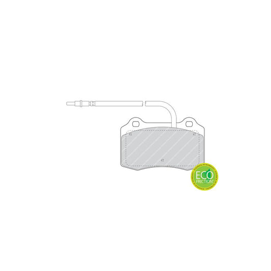 Ferodo Premier Eco Friction Fdb1379 Brake Pad Set For Peugeot 406 Coupe Incl Wear Warning Contact Without Accessories