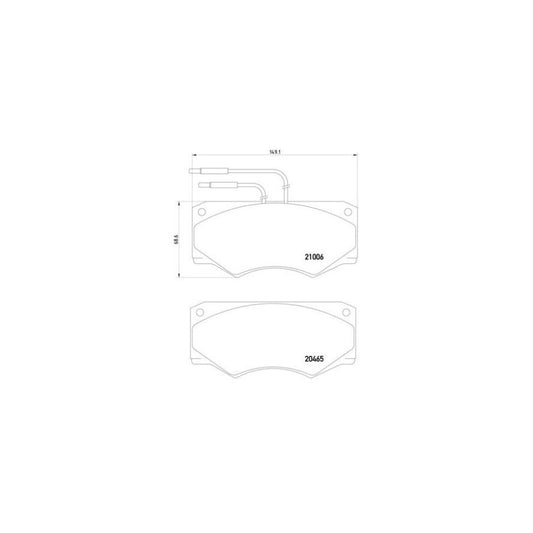 Brembo P A6 002 Brake Pad Set For Iveco Daily