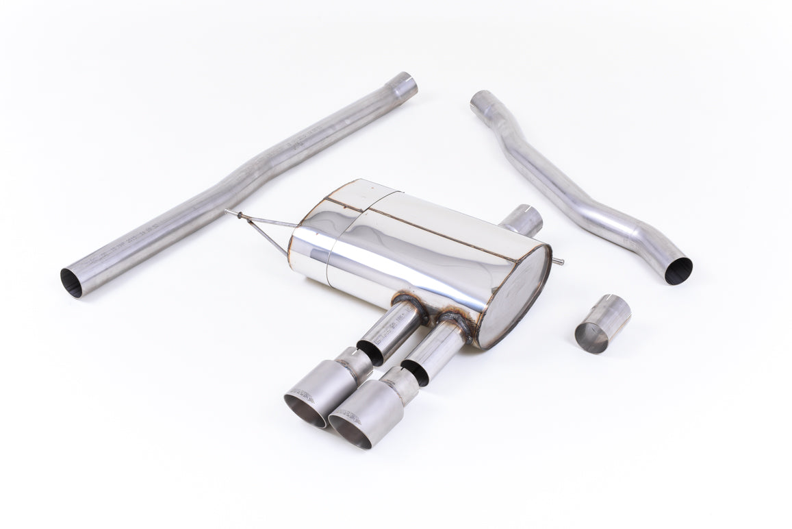 MillTek SSXM422 Mini F56 Cooper S Non-Resonated Cat-Back Exhaust with Titanium Tips