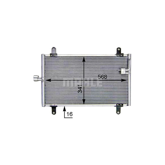 MAHLE ORIGINAL AC 514 000S Air conditioning condenser without dryer