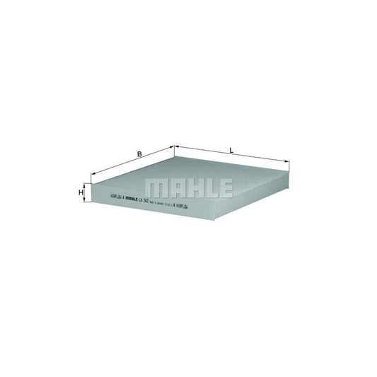 MAHLE ORIGINAL LA 343 Pollen filter Particulate Filter