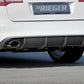 Rieger 00099227 Audi 4F A6 Rear Diffuser for Sport Tailpipe Left & Right - Carbon-Look