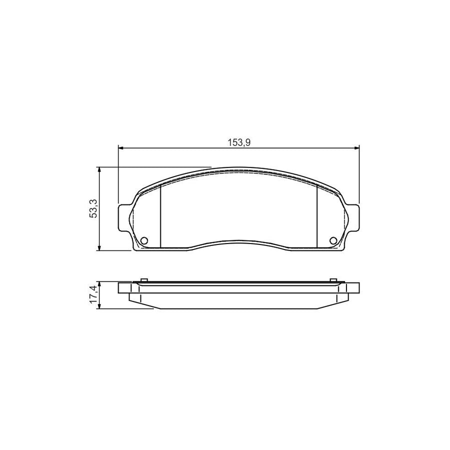 Bosch 0986495167 Brake Pad Set With Mounting Manual BP1504