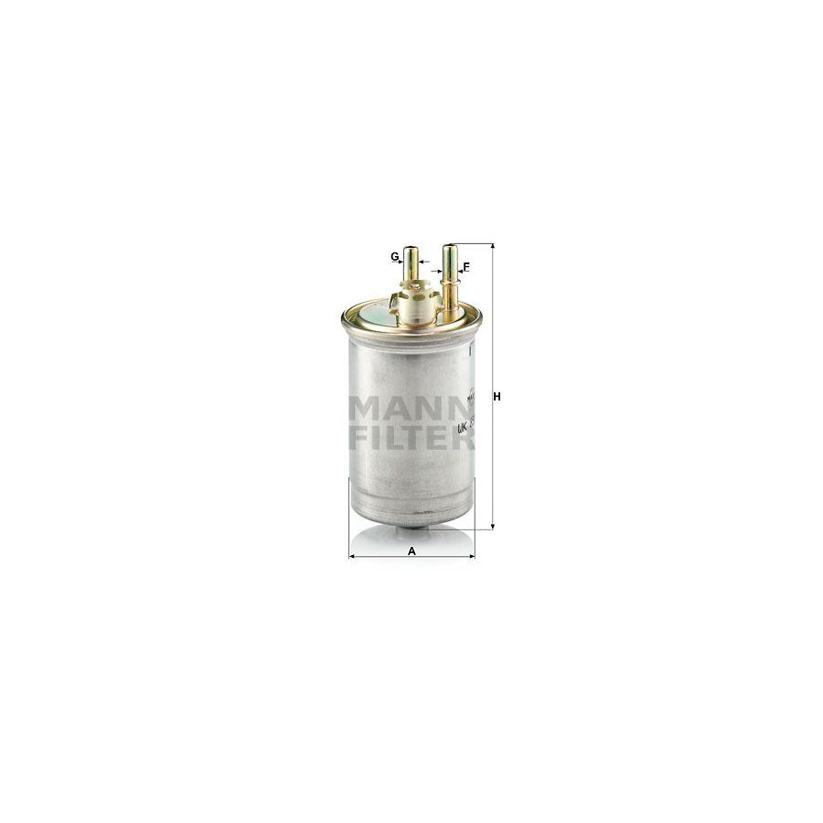 MANN-FILTER WK 853/7 Fuel filter In-Line Filter