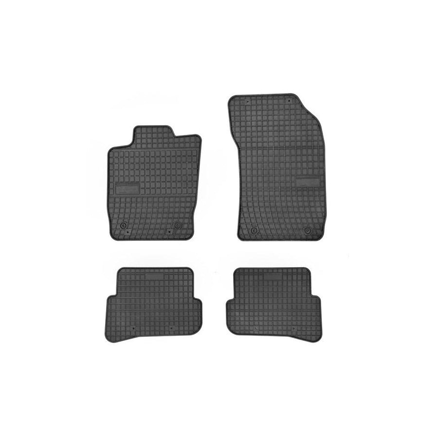 FROGUM 0734 Floor mat set for AUDI A1 Elastomer, Front and Rear, Quantity: 4, Black