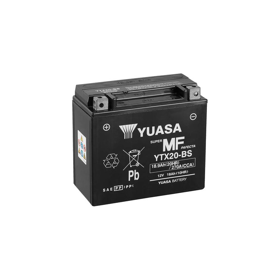 Yuasa YTX20-BS 12v VRLA Motorbike & Motorcycle Battery