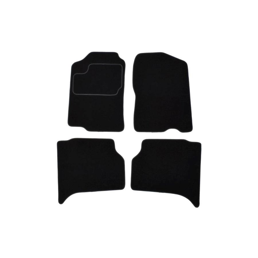 MAMMOOTH A041 ISU20 PRM 01 Floor mat set for ISUZU TROOPER Textile, Front and Rear, Quantity: 4, Black