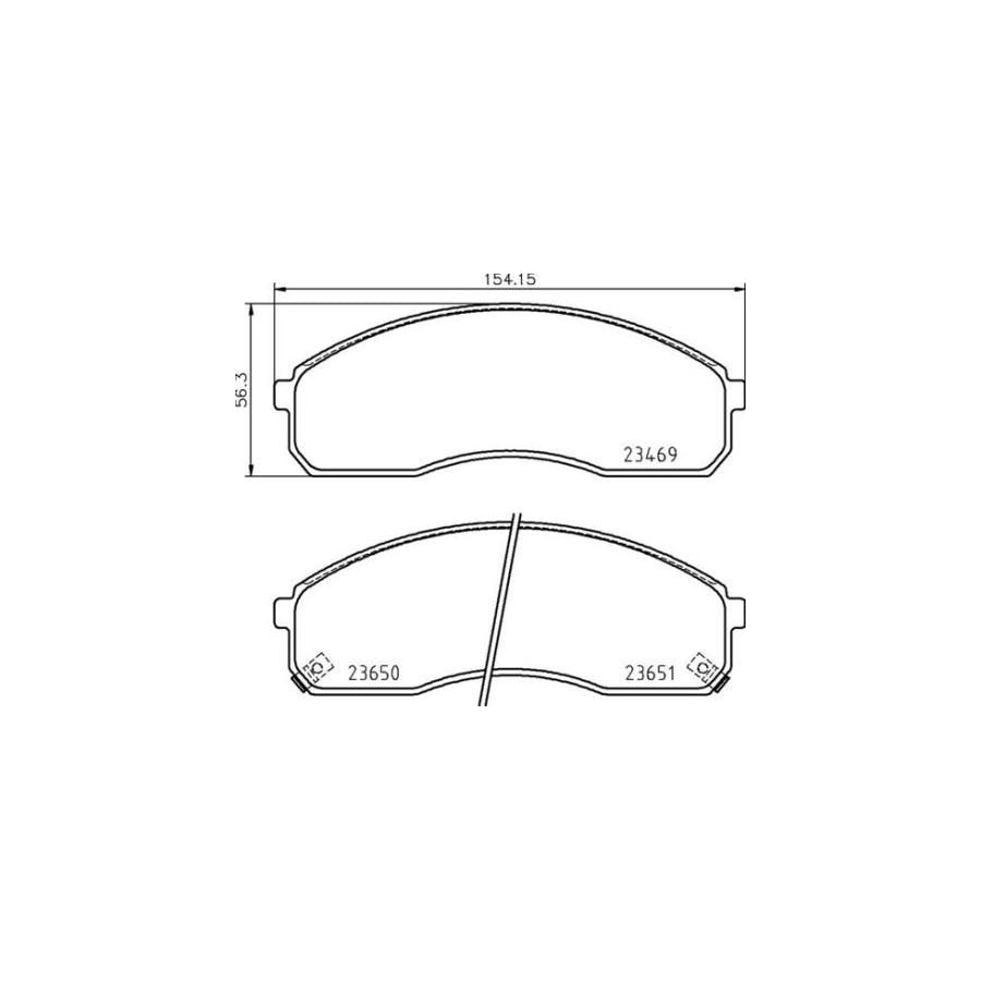 Brembo P 30 091 Brake Pad Set With Acoustic Wear Warning