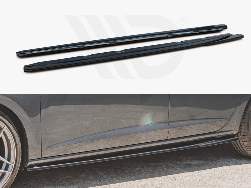 Maxton Design SE-LE-3F-CU-SD5T Side Skirts Diffusers V.5 Seat Leon MK3 Cupra / Fr Facelift | Duco Car Parts UK Car Parts