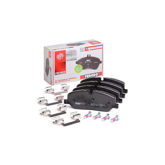 Ferodo Premier Eco Friction Fdb1615 Brake Pad Set Prepared For Wear Indicator With Brake Caliper Screws With Piston Clip With Accessories