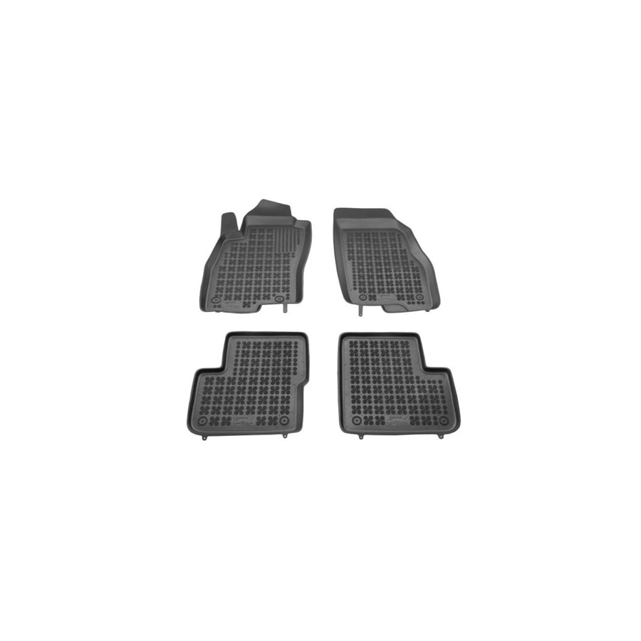 REZAW PLAST Tailored 201506 Floor mat set Elastomer, Front and Rear, Quantity: 4, Black
