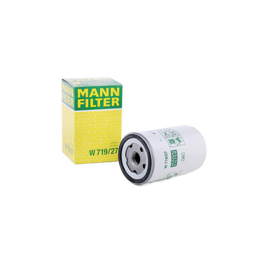 MANN-FILTER W 719/27 Oil Filter Spin-on Filter, with one anti-return valve