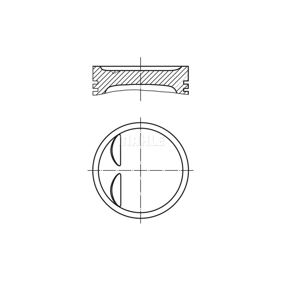 MAHLE ORIGINAL 011 95 01 Piston 95,5 mm, without cooling duct