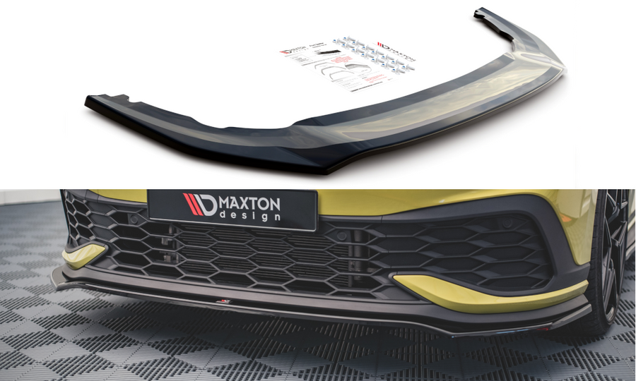 Maxton Design VW-GO-8-GTI-CS-FD3T Front Splitter V.3 Volkswagen Golf GTI Clubsport MK8 | Duco Car Parts UK Car Parts
