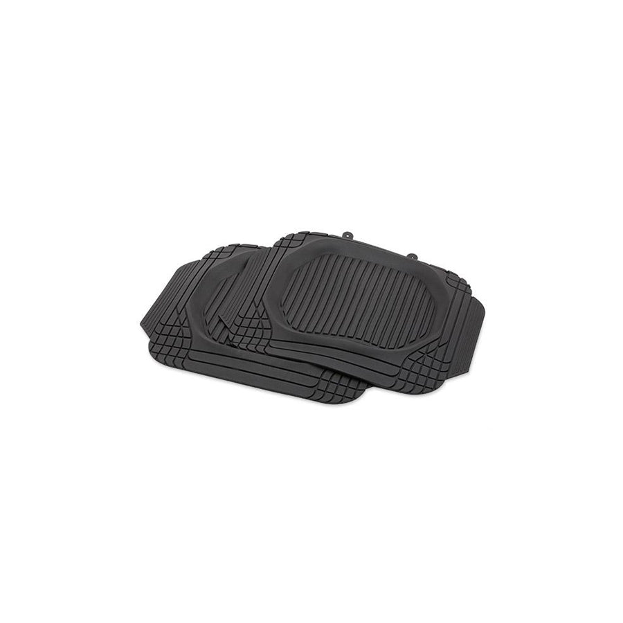 POLGUM Universal fit CR204c Floor mat set Elastomer, Front and Rear, Quantity: 4, Black
