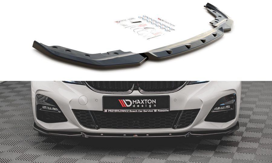 Maxton Design BM-3-20-MPACK-FD5T Front Splitter V.5 BMW Series 3 G20 / G21 M-Pack | Duco Car Parts UK Car Parts