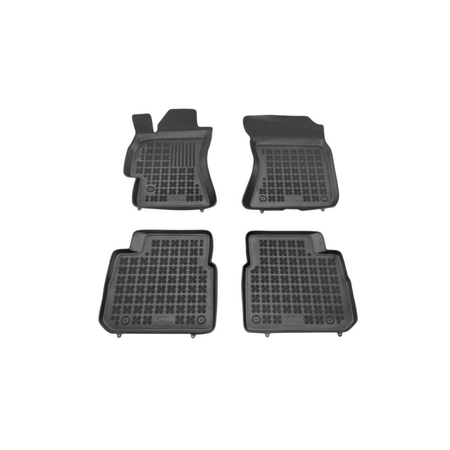 REZAW PLAST 202703 Floor mat set for SUBARU Outback III (BL, BP) Elastomer, Front and Rear, Black