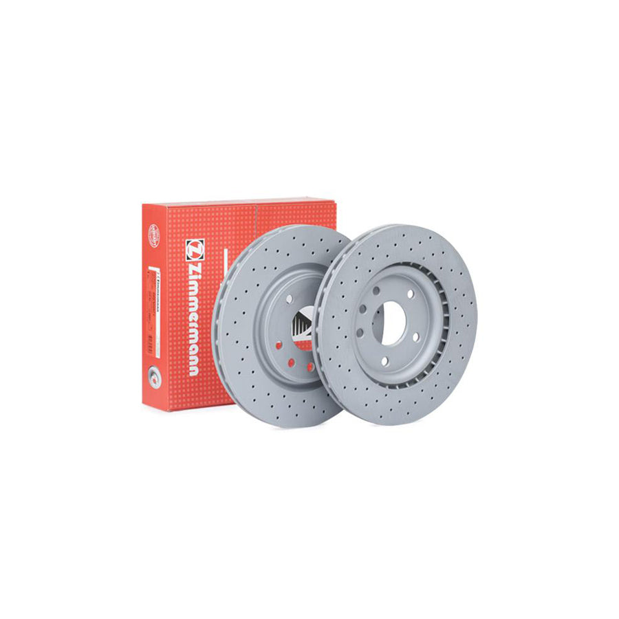 ZIMmERMANN SPORT COAT Z 230 2384 52 Brake Disc Internally Vented Perforated Coated High carbon