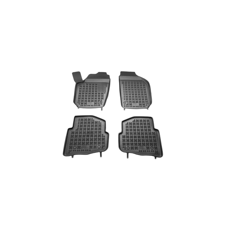 REZAW PLAST Tailored 200203 Floor mat set Elastomer, Front and Rear, Quantity: 4, Black