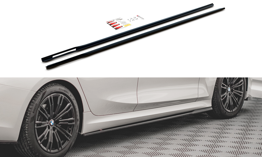 Maxton Design BM-3-20-MPACK-SD2T Side Skirts Diffusers V.2 BMW Series 3 G20 / G21 M-Pack | Duco Car Parts UK Car Parts