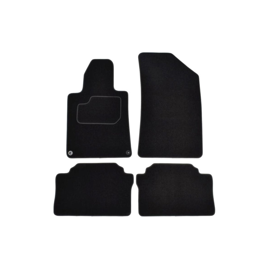 MAMMOOTH Tailored A041 PGT255 PRM 01 Floor mat set for PEUGEOT 508 Textile, Front and Rear, Quantity: 4, Black
