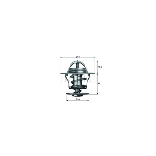MAHLE ORIGINAL TX 13 75D Engine thermostat Opening Temperature: 75°C, with seal