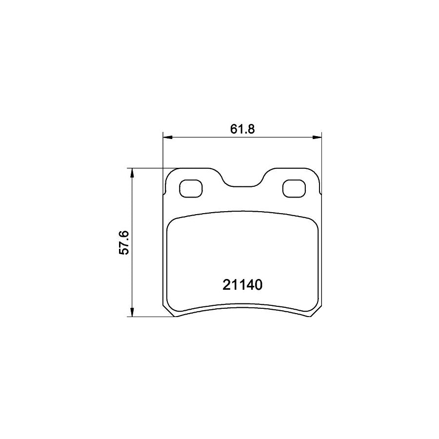 Hella 8DB 355 007 451 Brake Pad Set Not Prepared For Wear Indicator