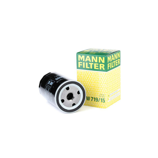MANN-FILTER W 719/15 Oil Filter Spin-on Filter, with one anti-return valve