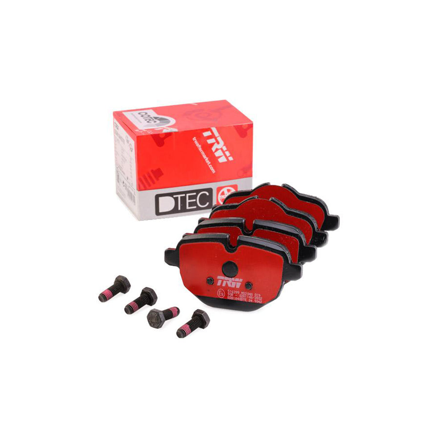 TRW Dtec Cotec Gdb1840Dte Brake Pad Set Prepared For Wear Indicator With Brake Caliper Screws With Accessories
