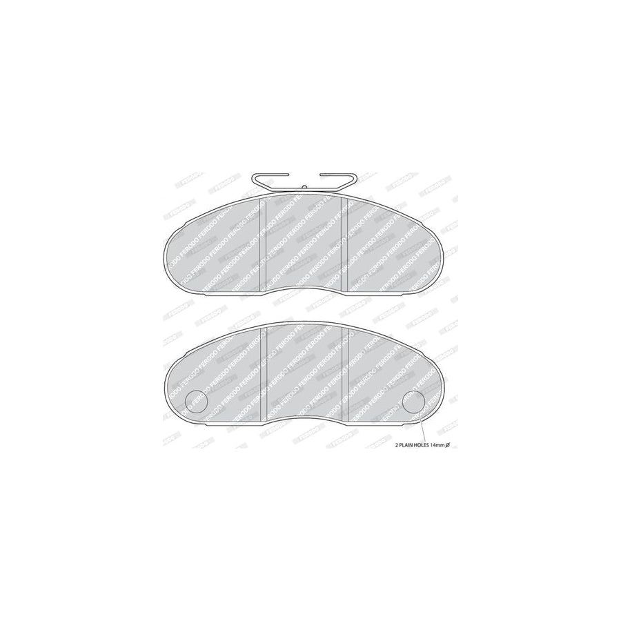 Ferodo Premier Fvr627 Brake Pad Set Not Prepared For Wear Indicator With Accessories