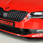 Rieger 00079040 Skoda 3T 3V Superb III Front Splitter -  Matte Black