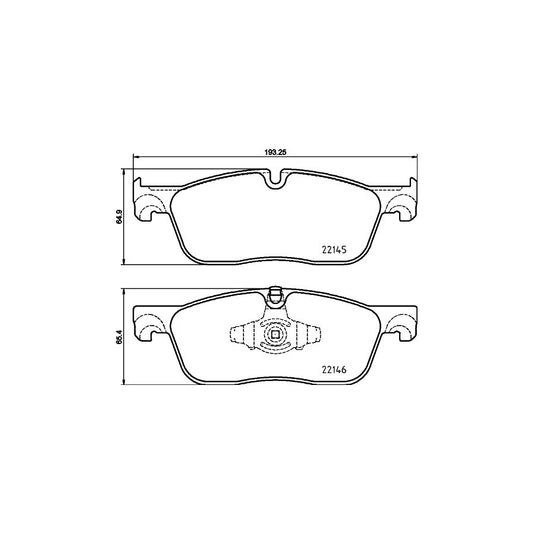 Hella 8DB 355 025 701 Brake Pad Set Prepared For Wear Indicator