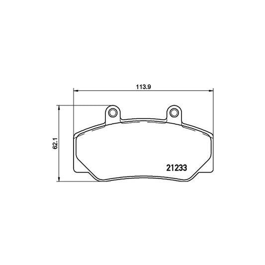 Hella 8DB 355 019 031 Brake Pad Set Not Prepared For Wear Indicator With Accessories