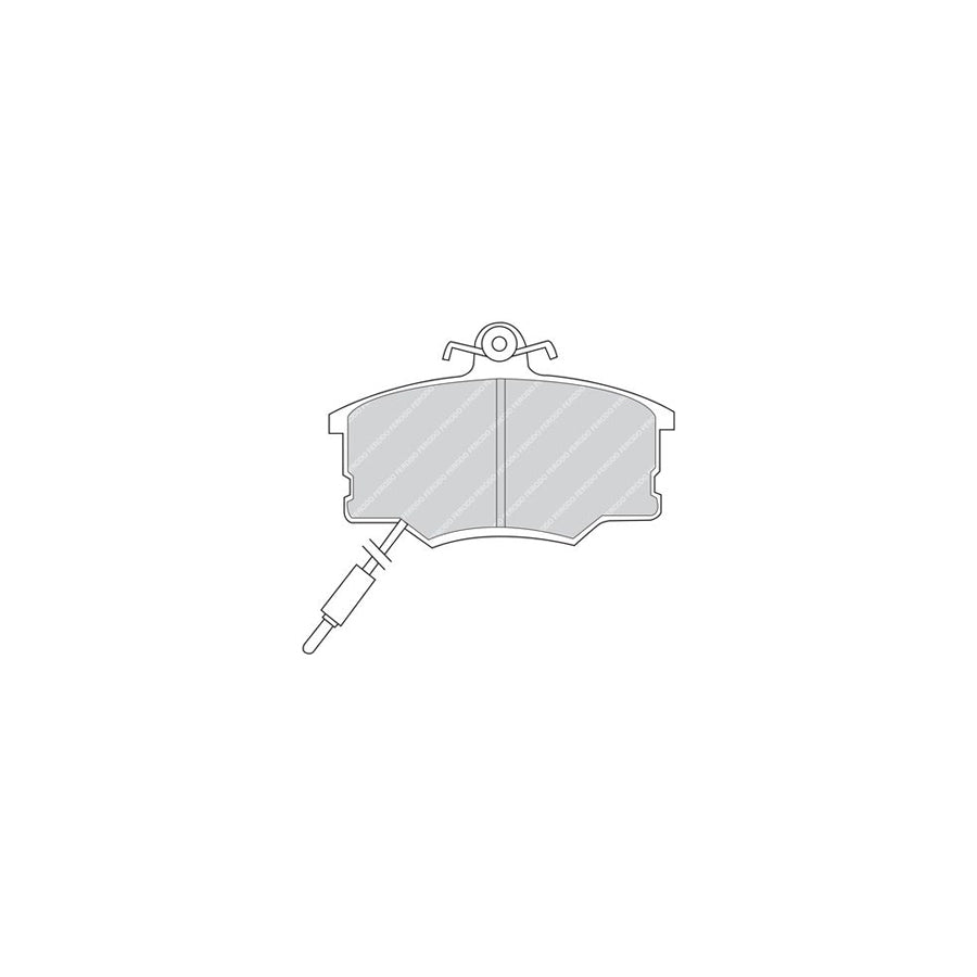 Ferodo Premier Fdb410 Brake Pad Set Incl Wear Warning Contact With Brake Caliper Screws