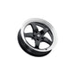 Forgestar F0917C088N19 17x5 D5 Drag Standard 5x139.7 ET-19 BS2.25 Gloss Black Machined Drag Racing Wheel