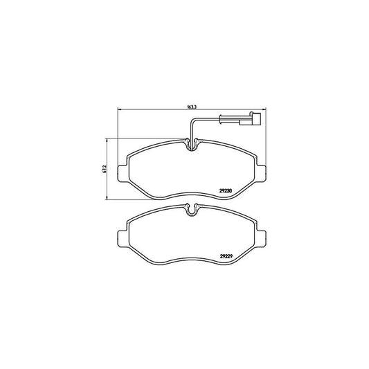Brembo P 56 066 Brake Pad Set With Brake Caliper Screws