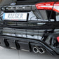 Rieger 00088195 Ford DEH Focus 4 Rear Diffuser for Twin Tailpipe Left & Right (Inc. Focus 4 ST) - Glossy Black