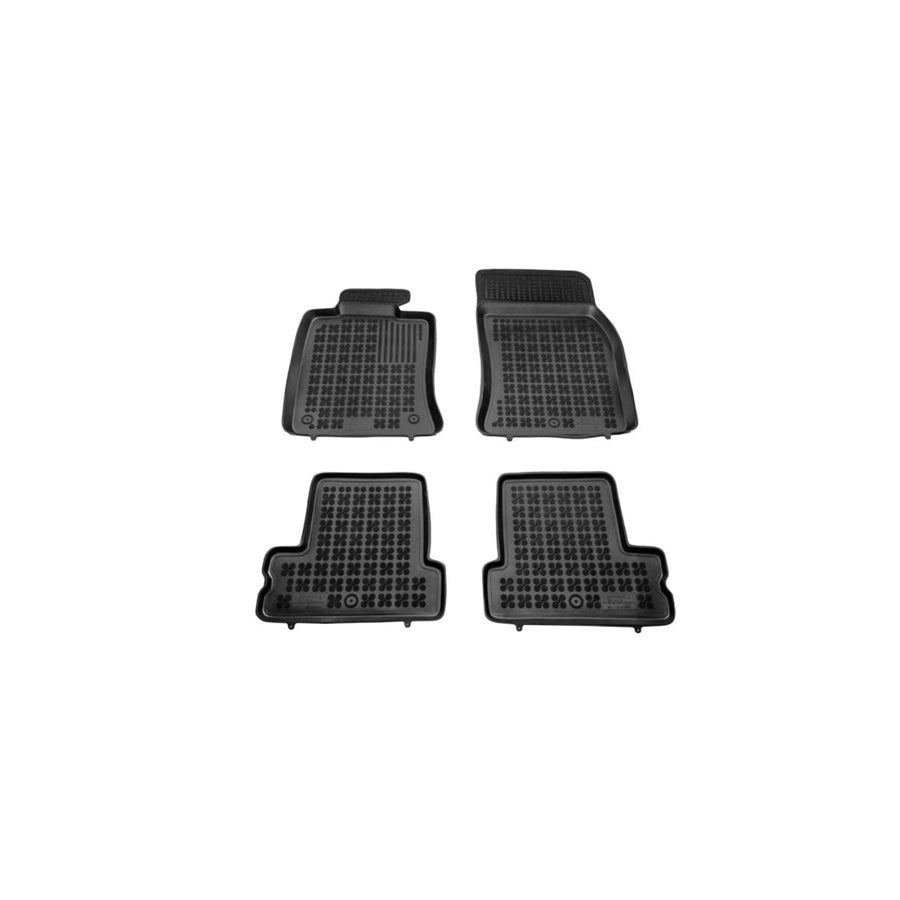 REZAW PLAST Tailored 200720 Floor mat set for MINI Hatchback Elastomer, Front and Rear, Quantity: 4, Black