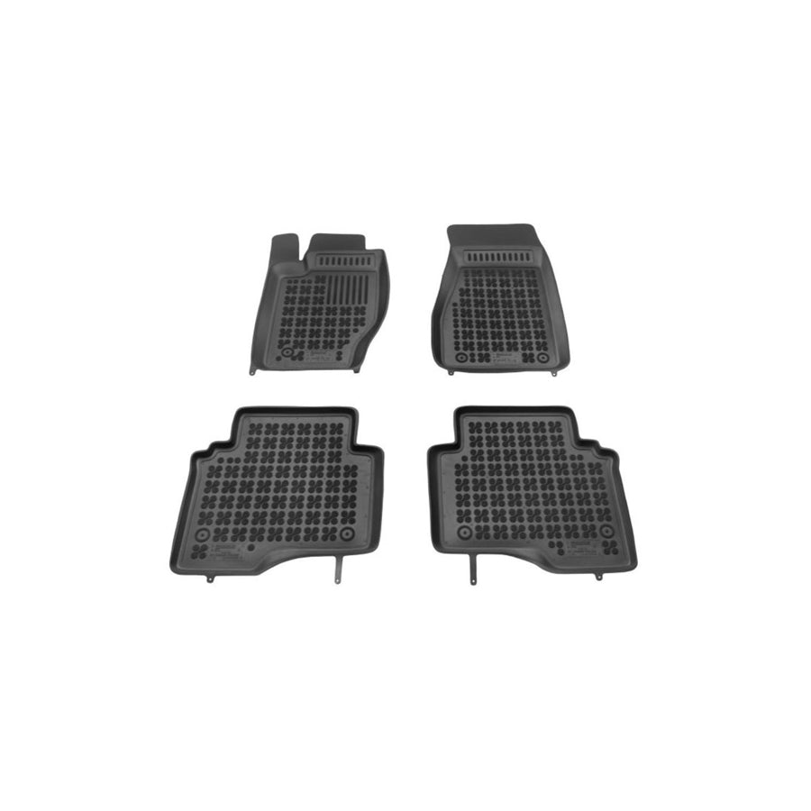 REZAW PLAST 203103 Floor mat set for JEEP Commander (XK, XH) Elastomer, Front and Rear, Black