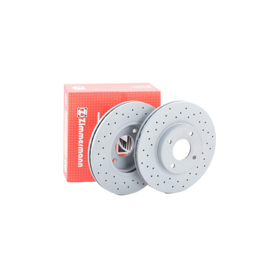 ZIMmERMANN SPORT COAT Z 250 1362 52 Brake Disc Internally Vented Perforated Coated